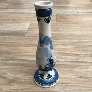Delft Blauw Handpainted Bud Vase